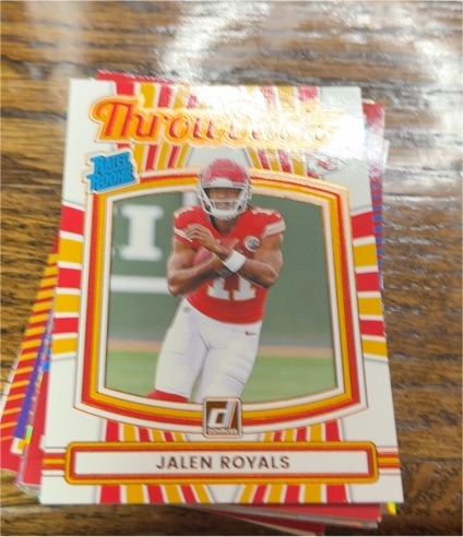 2025 Panini Donruss #50 Jalen Royals Rated Rookie Throwback — front
