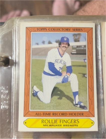 1985 Topps Woolworth All-Time Record Holders #10 Rollie Fingers — front