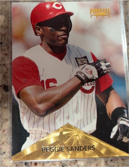1996 Pinnacle #20 Reggie Sanders Cincinnati Reds — front