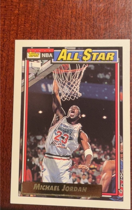 1992-93 Topps #115 Michael Jordan All-Star — front