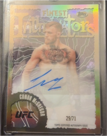 2024 Topps Finest UFC #IA-CMG Conor McGregor Intimidators Auto — front