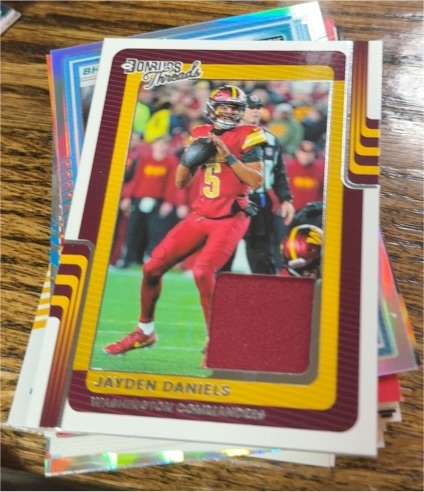 2025 Donruss Threads #DTH-JDS Jayden Daniels — front