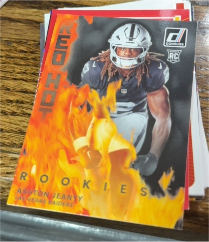 2025 Donruss Red Hot Rookies #RHR-ASJ Ashton Jeanty — front