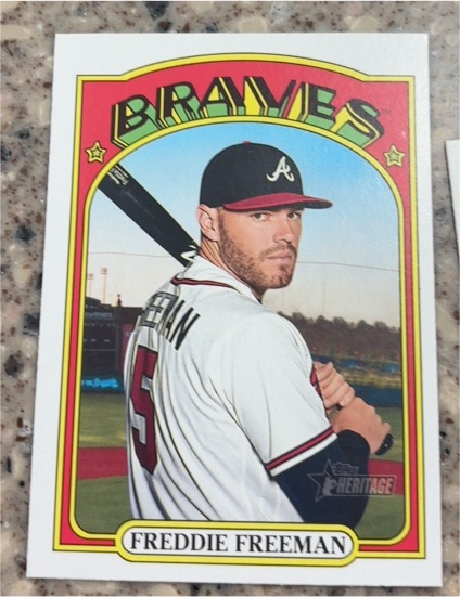 2021 Topps Heritage #39 Freddie Freeman — front
