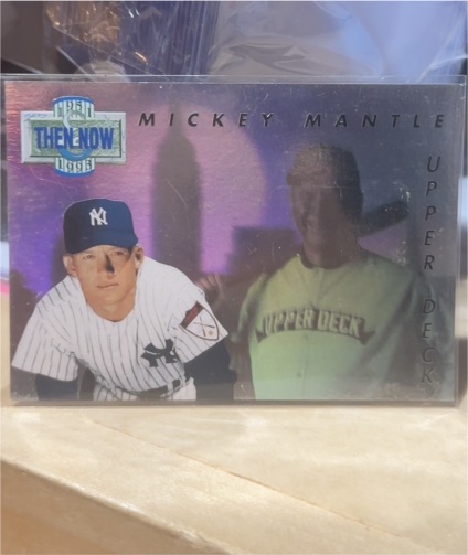 1993 Upper Deck Then And Now #TN17 Mickey Mantle — front