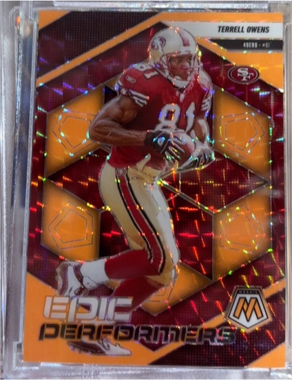 2025 Panini Mosaic #18 Terrell Owens Epic Performers — front