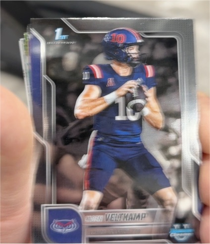 2025 Bowman University Chrome #41 Caden Veltkamp — front