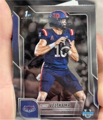 2025 Bowman University Chrome #41 Caden Veltkamp — front