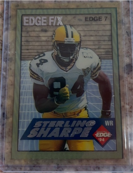 1994 Collector's Edge Edge F/X Gold #EDGE 7 Sterling Sharpe — front
