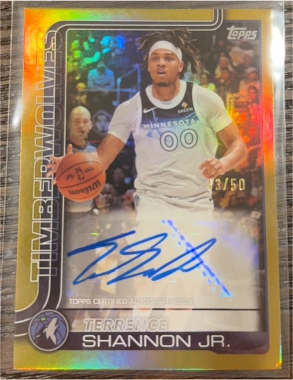 2025 Topps #3/50 Terrence Shannon Jr. — front