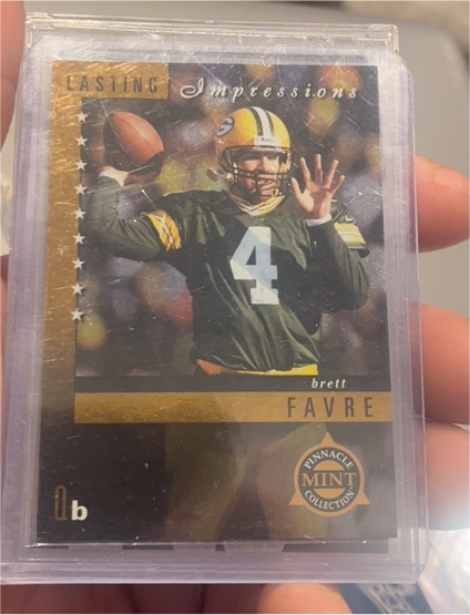 1998 Pinnacle Mint Lasting Impressions #1 Brett Favre — front