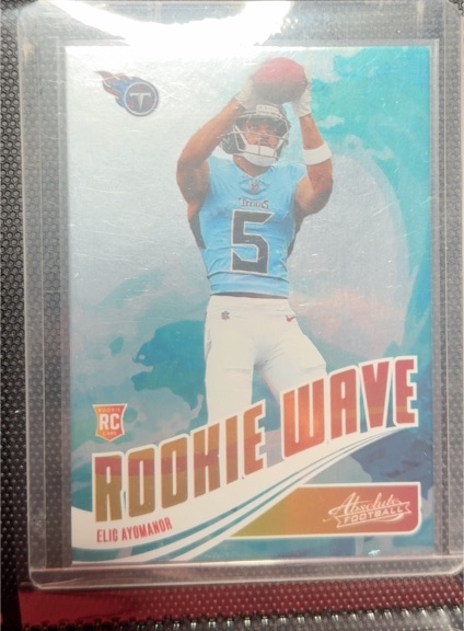2025 Panini Absolute #RW-EAY Elig Ayomanor Rookie Wave — front