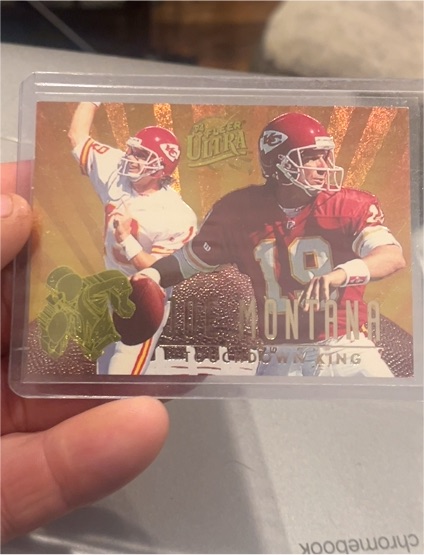 1994 Fleer Ultra Touchdown King #3 Joe Montana — front