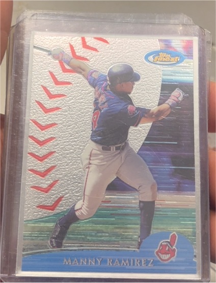 2000 Topps Finest #165 Manny Ramirez — front