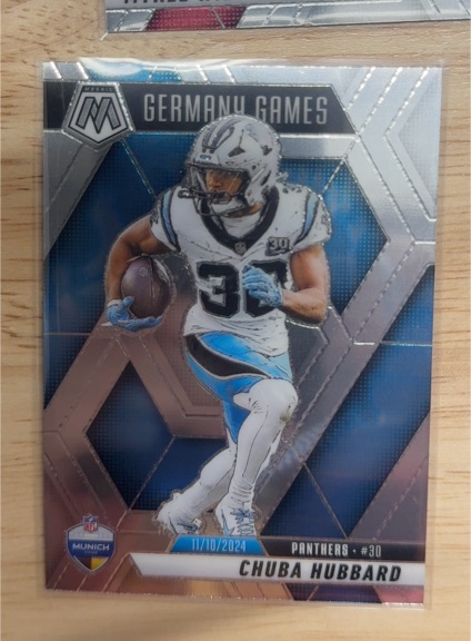 2025 Panini Mosaic Football International Games #260 Chuba Hubbard — front