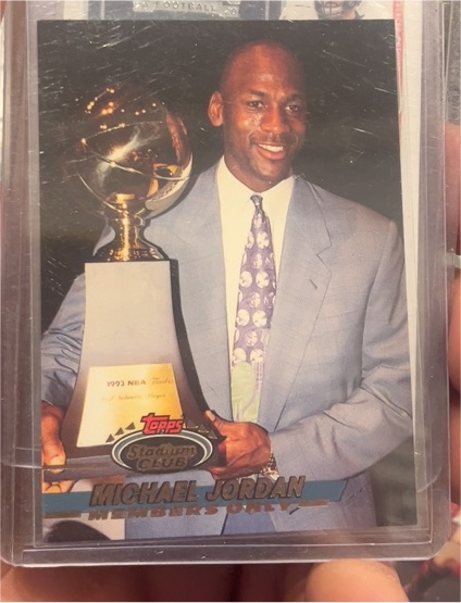 1993 Topps Stadium Club Members Only #NNO Michael Jordan — front