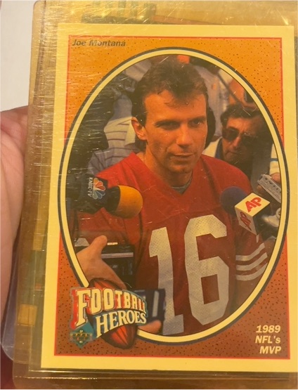 1991 Upper Deck Football Heroes #6 Joe Montana — front