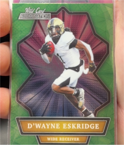 2021 Wild Card Alumination #ABC-67 D'Wayne Eskridge — front