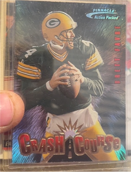 1997 Pinnacle Action Packed Crash Course #5 Brett Favre — front