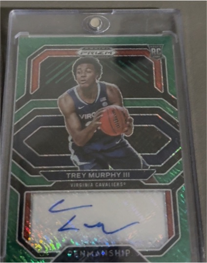 2021-22 Panini Prizm Draft Picks College Penmanship #CP-TMU Trey Murphy III — front