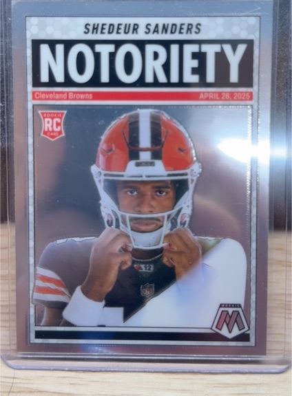 2025 Panini Mosaic #13 Shedeur Sanders Notoriety — front