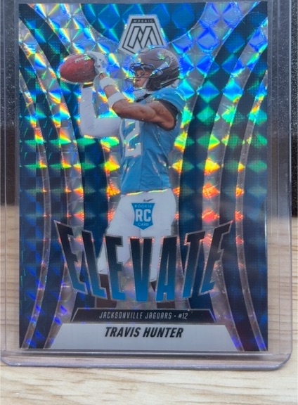 2025 Panini Mosaic #1 Travis Hunter Elevate — front