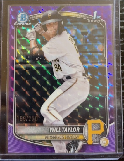 2025 Bowman Chrome #BCP-179 Will Taylor — front