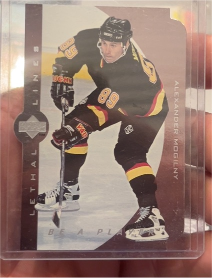 1995-96 Upper Deck Be A Player Lethal Lines #LL9 Alexander Mogilny — front
