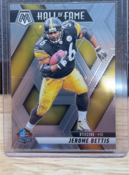 2025 Panini Mosaic #298 Jerome Bettis Hall of Fame Pittsburgh Steelers — front