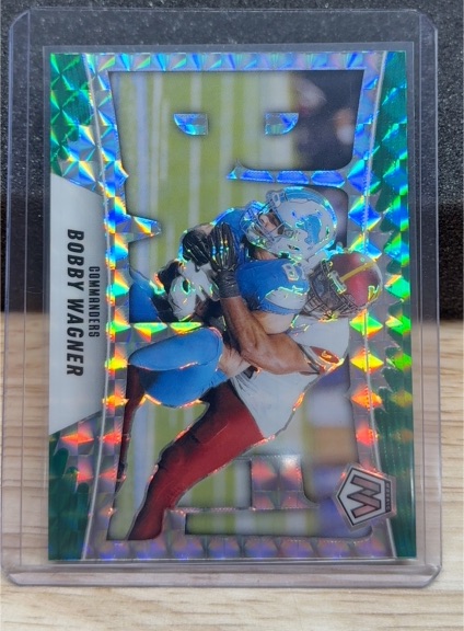 2025 Panini Mosaic #11 Bobby Wagner Bang! Mosaic Orange Fluorescent — front