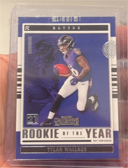 2021 Panini Contenders #ROY-TWA Tylan Wallace Rookie of the Year Contenders — front