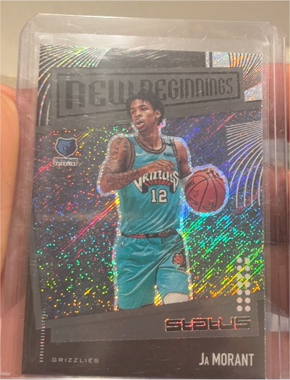 2019-20 Panini Status New Beginnings #1 Ja Morant — front