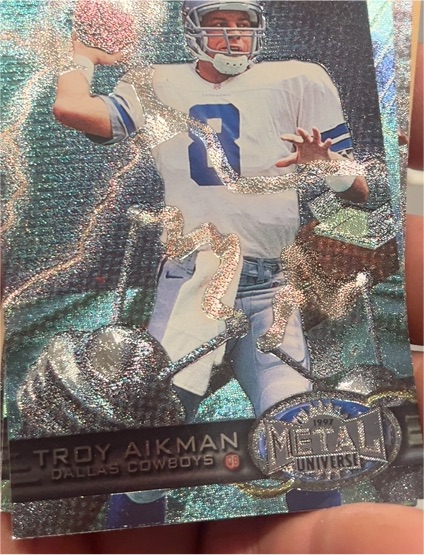 1997 Metal Universe #11 Troy Aikman — front