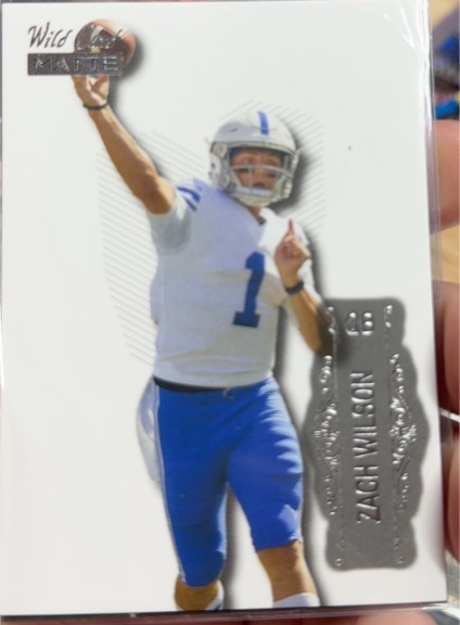 2021 Wild Card Matte #LBC-2 Zach Wilson Limited Base Cards White — front