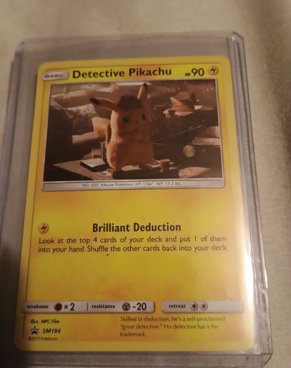 2019 Pokémon TCG #SM194 Detective Pikachu — front