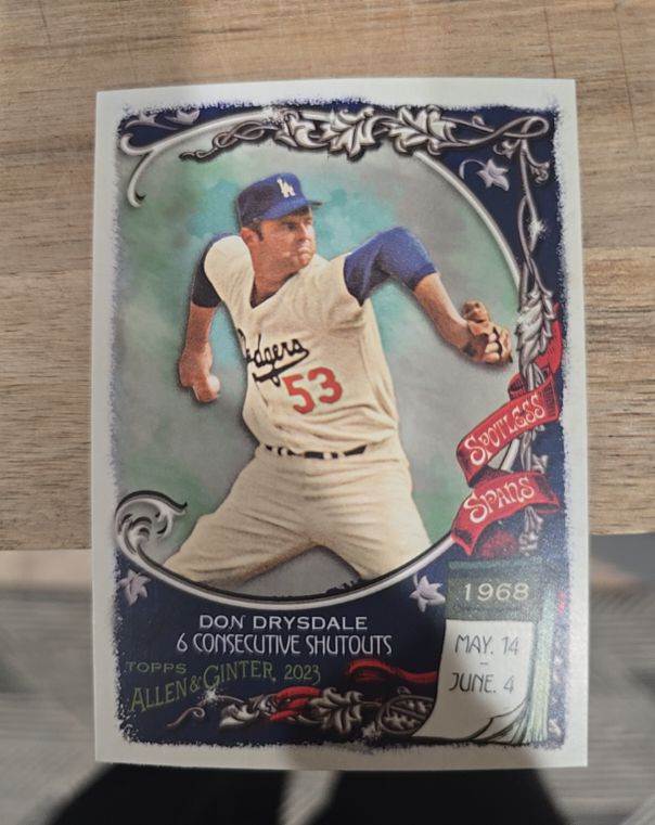 2023 Topps Allen & Ginter #SS-9 Don Drysdale — front