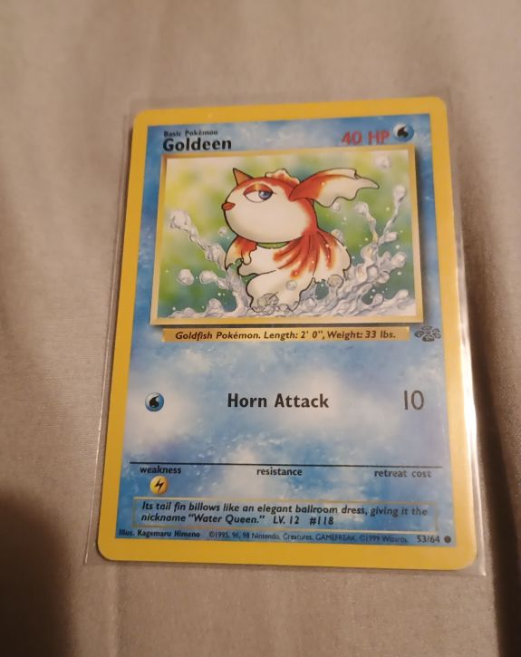 1999 Pokémon Jungle #53 Goldeen — front
