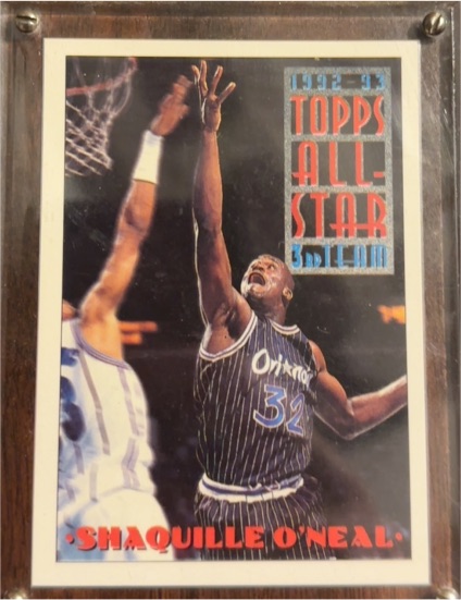 1992-93 Topps All-Star 3rd Team #134 Shaquille O'Neal — front
