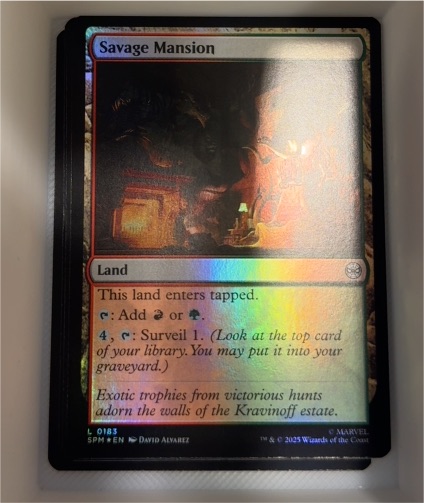 2025 Magic: The Gathering Savage Mansion #0183 — front