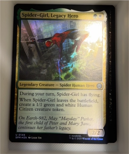 2025 Marvel's Spider-Man #0149 Spider-Girl, Legacy Hero — front