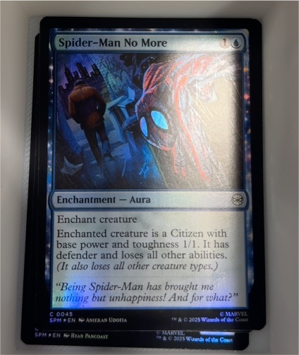 2025 Magic: The Gathering Spider-Man No More #45 — front