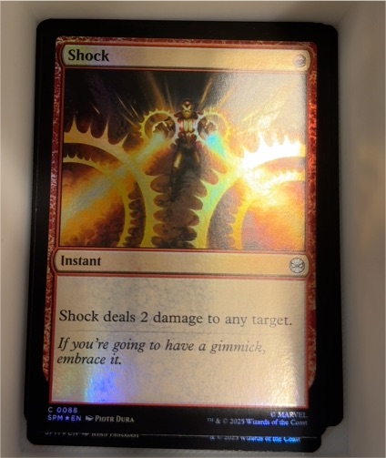 2025 MTG Marvel's Spider-Man #88 Shock — front