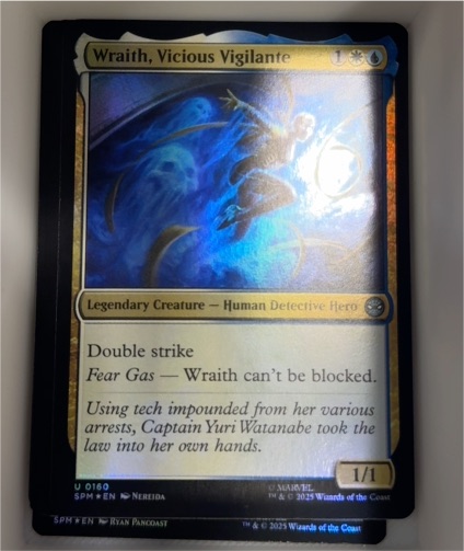2025 Magic the Gathering Marvel's Spider-Man #160 Wraith, Vicious Vigilante — front