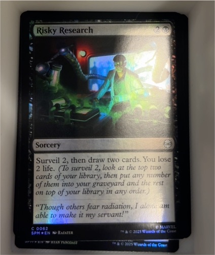 2025 Marvel's Spider-Man #62 Risky Research — front