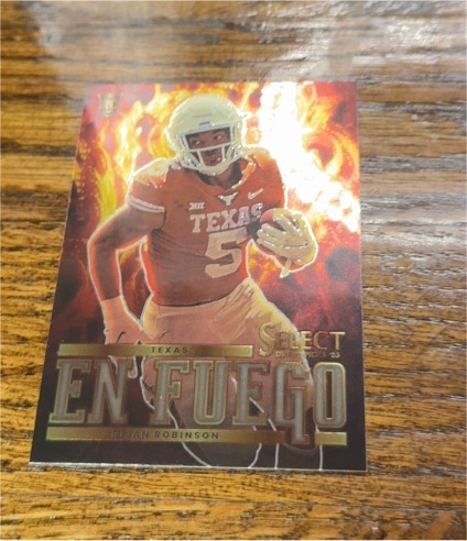 2023 Panini Select Draft Picks En Fuego #EF-BR Bijan Robinson — front