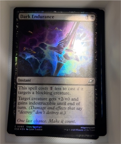 2025 Magic: The Gathering #93 Dark Endurance — front