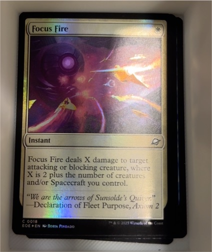 2025 Magic The Gathering Focus Fire — front