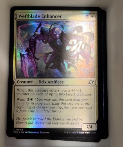 2025 Magic: The Gathering #0044 Weftblade Enhancer — front