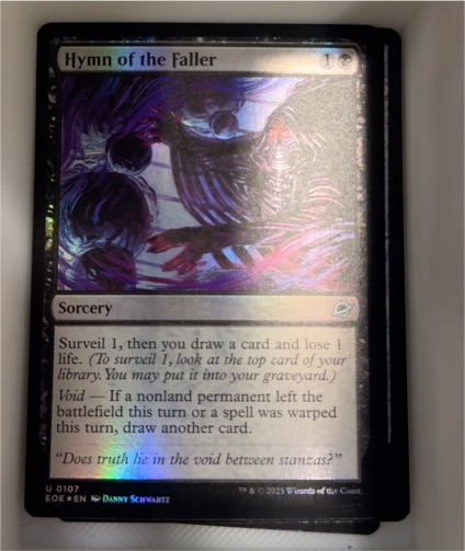 2023 Magic: The Gathering #0107 Hymn of the Faller — front
