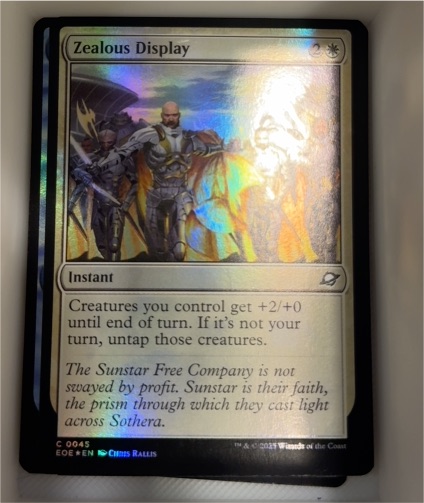 2023 Magic: The Gathering #0045 Zealous Display — front